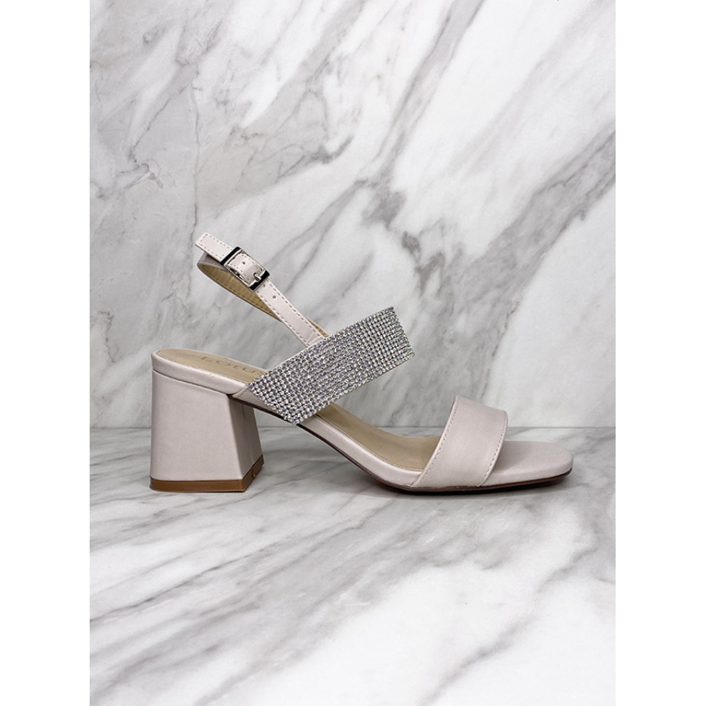 Grey sales diamante heels